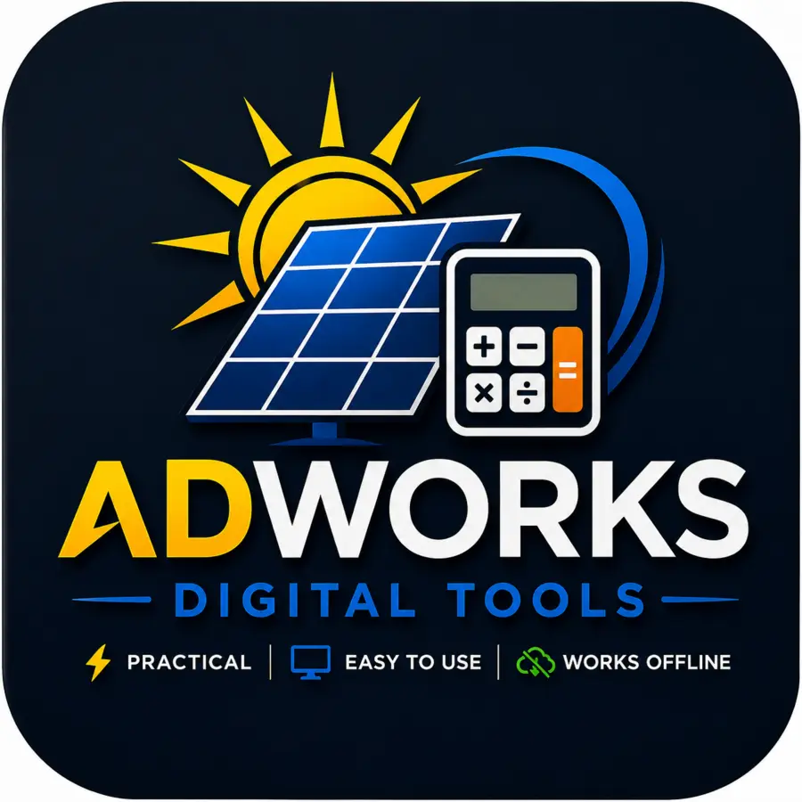 ADWORKS Offline Solar Calculator